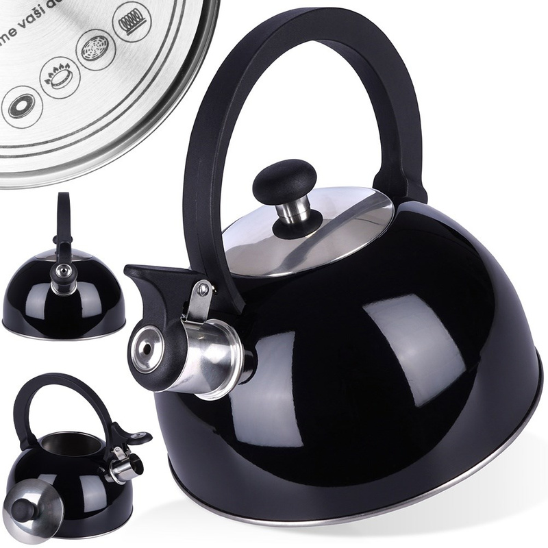 Whistling Kettle Steel Black 1.5 l